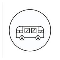 mezzi di trasporto icona, semplice linea icona vettore