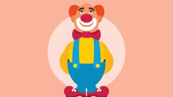 clown cartone animato personaggio nel un' circo vettore illustrazione