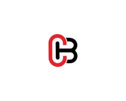 cb lettera logo design concetto vettore modello.