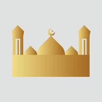 gratuito vettore islamico moschea design