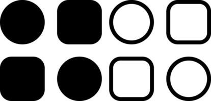 applicazioni icona, cartello, o simbolo nel glifo e linea stile isolato su trasparente sfondo. vettore illustrazione