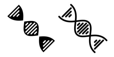 gene icona, cartello, o simbolo nel glifo e linea stile isolato su trasparente sfondo. vettore illustrazione