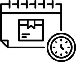 calendario programma icona simbolo vettore Immagine. illustrazione di il moderno appuntamento promemoria ordine del giorno simbolo grafico design Immagine