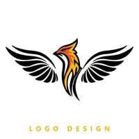 uccello logo design gratuito vettore