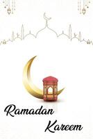 islamico mese Ramadan kareem sfondo con islamico lanterna vettore