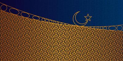 Arabo modello d'oro. islamico ornamento vettore. geometrico forma. vettore