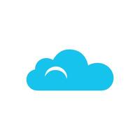 nube icona. nube piatto icona su bianca sfondo. vettore illustrazione