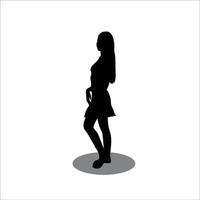 donne silhouette vettore