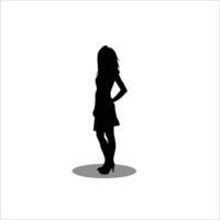 donne silhouette vettore