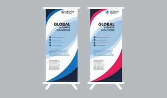 banner roll up vettore