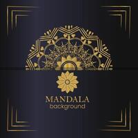 design di mandala di lusso vettore