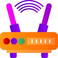 Wi-Fi piatto pendenza icona vettore