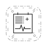 Icona del grafico medico vettoriale