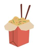 cibo cinese in scatola vettore