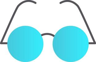 occhiali piatto pendenza icona vettore