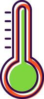temperatura pieno icona vettore