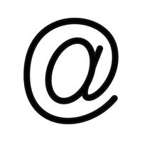 Icona di indirizzo e-mail vettoriale