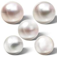 perla di mare naturale lucida con effetti di luce vettore
