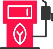 eco benzina pompa creativo icona design vettore