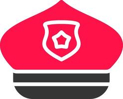 polizia cappello creativo icona design vettore