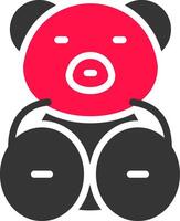 orsacchiotto orso creativo icona design vettore