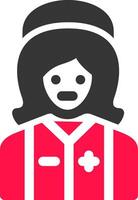 infermiera creativo icona design vettore