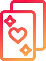 poker creativo icona design vettore