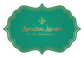 lusso islamico sfondo con decorativo ornamento telaio vettore