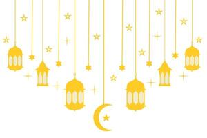 islamico lanterna sfondo vettore