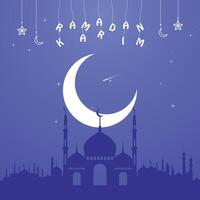 Ramadan karim sociale media inviare modello. vettore