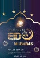 arbico cultura Ramdan e eid mubarak eccellente imballare illustrazione modello vettore