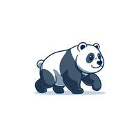 grande panda carino cartone animato vettore