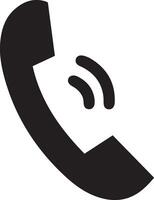 telefono icona vettore illustrazione su bianca sfondo. microtelefono icona con onde. Telefono simbolo per sito web disegno, logo, app, ui.
