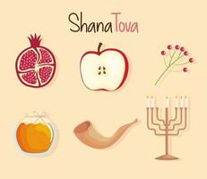 shana tova vacanza vettore