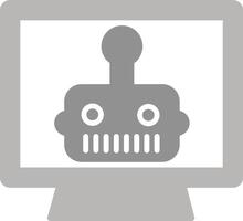 artificiale Bot vettore icona