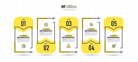 modello di progettazione infografica timeline vettore