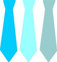 tre cravatte vettore icona