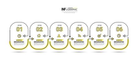 modello di progettazione infografica timeline vettore