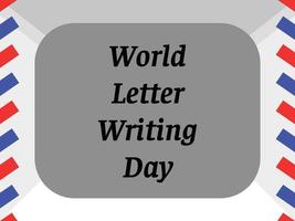 busta, giornata mondiale della scrittura di lettere, carta vettore