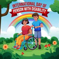 giornata internazionale della persona con disabilità concept vettore