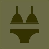 bikini vettore icona
