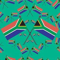 illustrazione vettoriale del modello bandiere del sudafrica