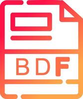 bdf creativo icona design vettore