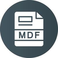 mdf creativo icona design vettore