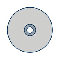 illustrazione vettoriale di icona del disco compatto