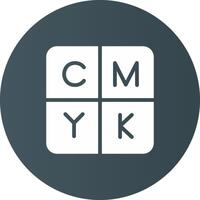 CMYK creativo icona design vettore