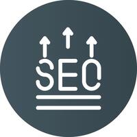 SEO creativo icona design vettore