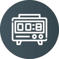 digitale cronometro creativo icona design vettore