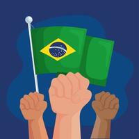 carta per il brasiliano vettore