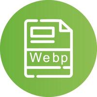 webp creativo icona design vettore